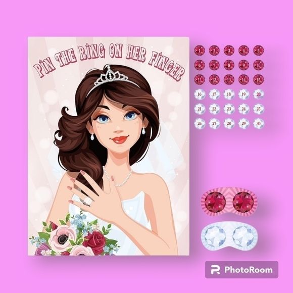 Other - Bridal Shower Hen Party Bachelorette Party Girls Game Bride To Be Pin Game Party